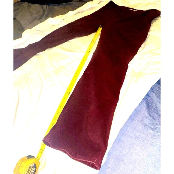 Land’s End Corduroy Bootcut TALL Pants Size 18 TallBurgundy Wine - Picture 3 of 8